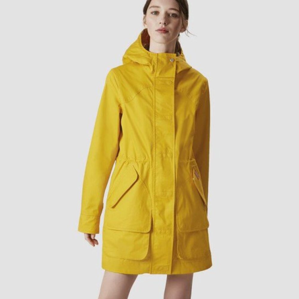 Women's Hunter Original Cotton Raincoat XS Yellow